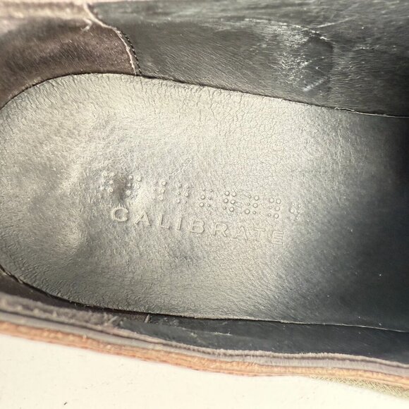 Calibrate Brandon Men Size 11 Brown Leather Brogue Cap Toe Oxford Dress Shoes - Picture 10 of 12